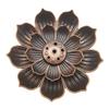 New 1PC Alloy Incense Burner Stick Holder Plate Buddhism Lotus Censer Nasturtium Bronze Incense Burner