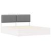 Bed Frame with Upholstered Headboard Light Grey 180 X 200 Cm