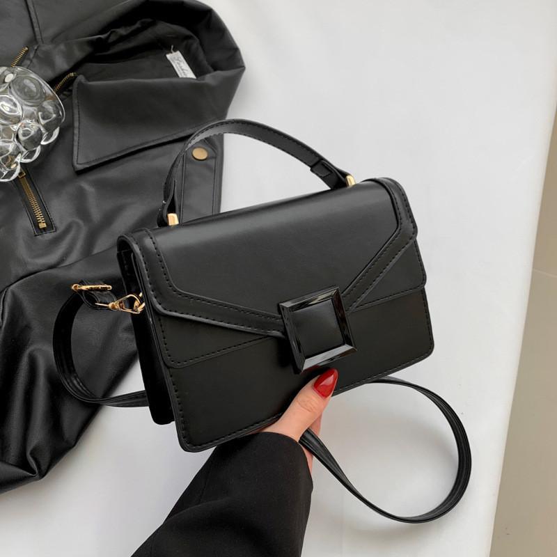 

2024 New Fashion Women s Shoulder Bag Street Style Trendy Pu Material Medium Size Crossbody Bag чёрный