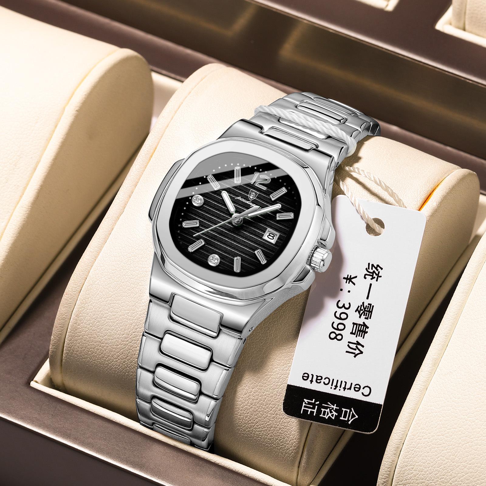 

POEDAGAR Новые роскошные женские часы высшего бренда с коробкой Ультратонкие светящиеся женские кварцевые часы