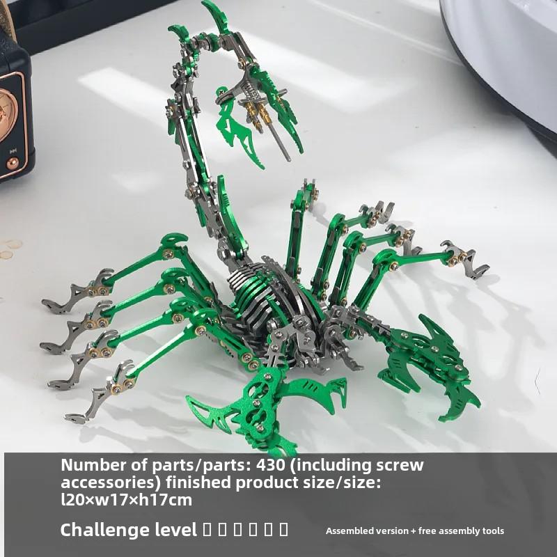 Zestaw montażowy 3D Prezenty dla dzieci Antystresowe metalowe mechaniczne owady zwierzęta Puzzle Zabawki DIY dla dorosłych P485