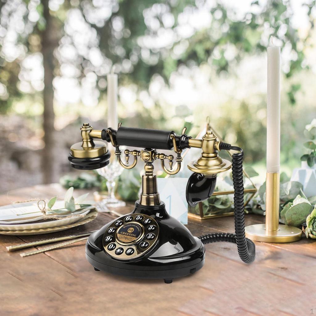 Audio Guest Book Phone Guestbook Telephone Old Recorder for Birthday Celebration Solemn