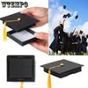 WTEMPO Graduation Season Paper Lid-and-base Gift Boxes Bachelor's Cap Shaped Design Boxes DIY Birthday Gift Boxes Presents Boxes for Classmates