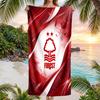 Nottingham Forest Fußball Strandtuch Weiches Mikrofaser Sommerhandtuch Schnelltrocknend Saugfähiges Handtuch für Strand Schwimmbad Reisen
