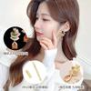 Elegant Zircon Waterdrop Earrings Women Sterling Post Lightweight Luxury Minimalist Jewelry