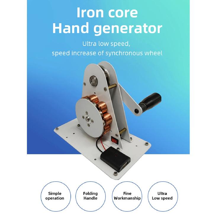 Hand Crank Generator USB Portable Emergency Power Dynamo Manual Generator for Camping Phone Charging Physics Teaching Model