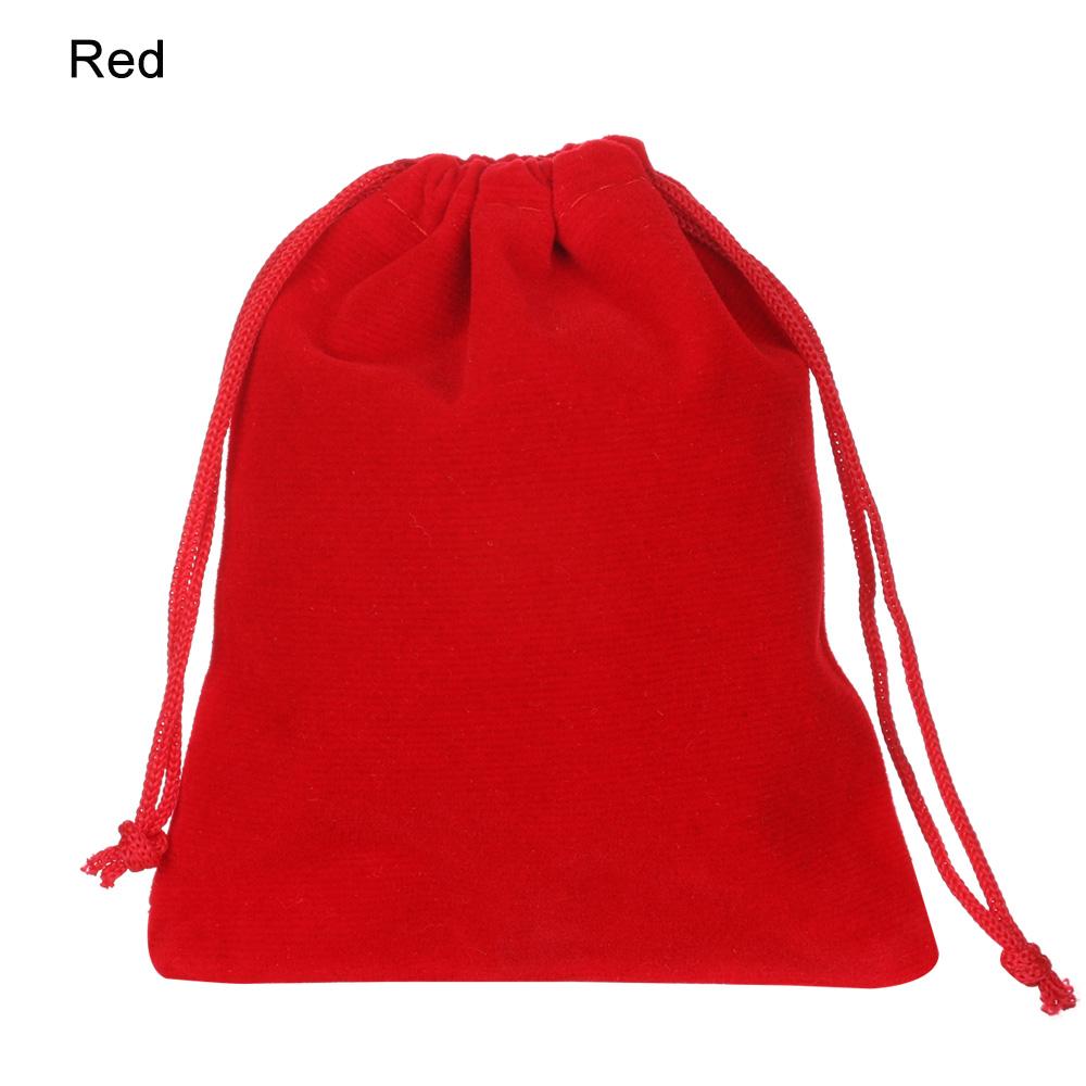 1PC New 12Colors Small Velvet Drawstring Pouch Bag Durble Christmas/Wedding Gift Bags Beauty Dice Storage Portable10x12cm