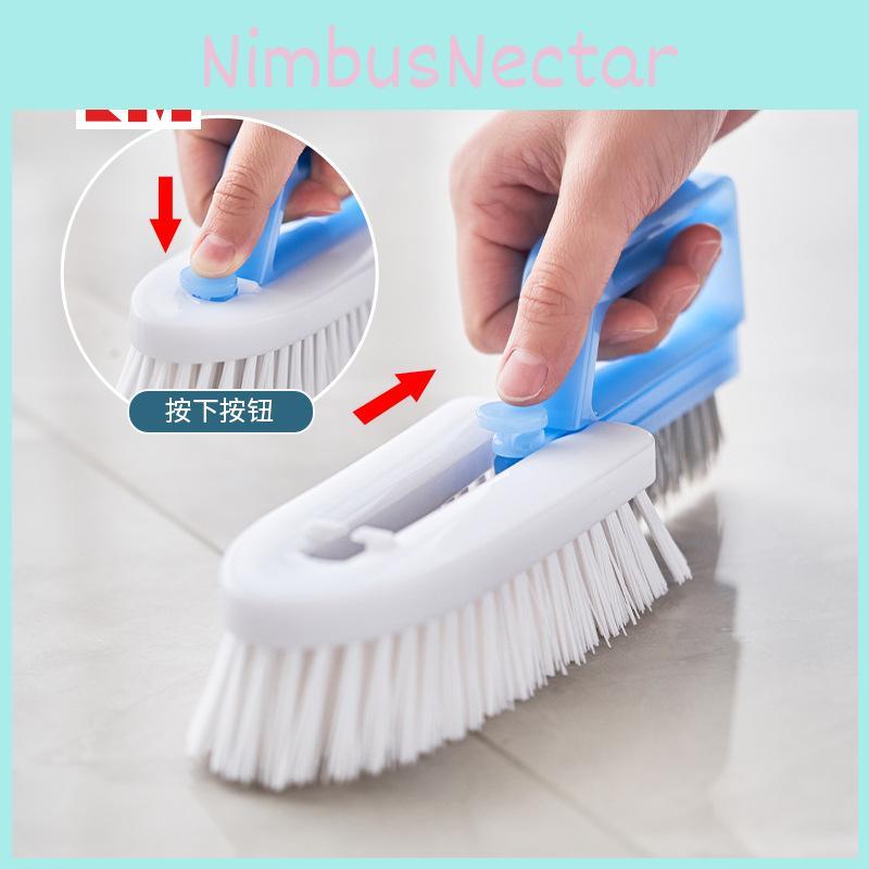 Efficient Plastic Bathroom Tile Grout Brush With Floor And Drain Cleaning Tool