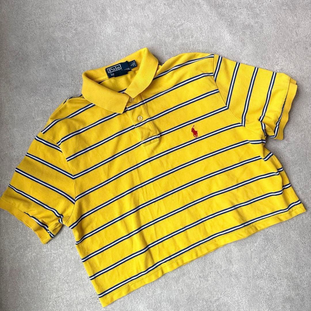Used Polo by Ralph Lauren Short Sleeve Polo Shirt Yellow Short Length L