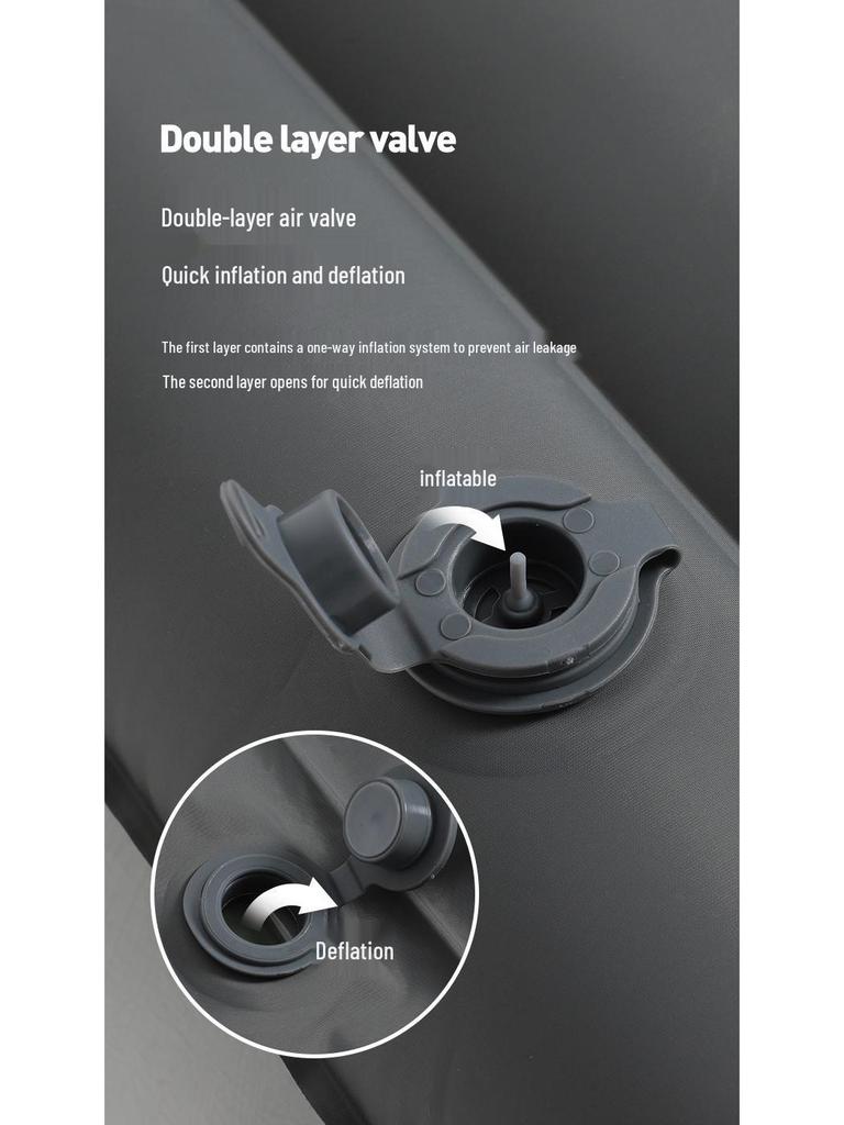 Portable TPU Inflatable Mattress with Foot Pump - Ideal for Camping, Beach, and Picnics