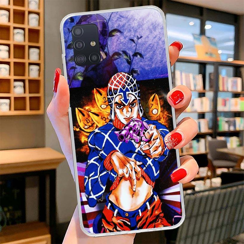 JoJo Bizarre Adventure Cover Phone Case For Samsung Galaxy A12 A22 A32 A52 A72 A02S Phone Case Note 20 Ultra 10 S10 Plus A51 A71