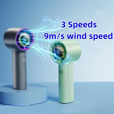Přenosný 3 rychlosti nastavitelný vysokorychlostní výkonný ofukovač prachu dobíjecí mini USB ruční turbo ventilátor