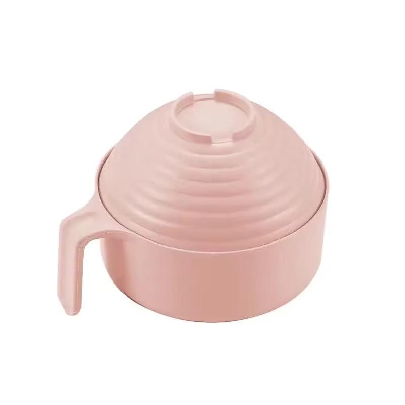 ZISIZ Wheat Straw Noodle Bowl with Lid