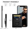 SERMAN BRANDS Portafoglio con Fermasoldi - Portafoglio da Uomo Sottile per Tasca Anteriore Porta Carte con Blocco RFID Pieghevole Mini Minimalista, 4,3 pollici x 3,1 pollici x 0,6