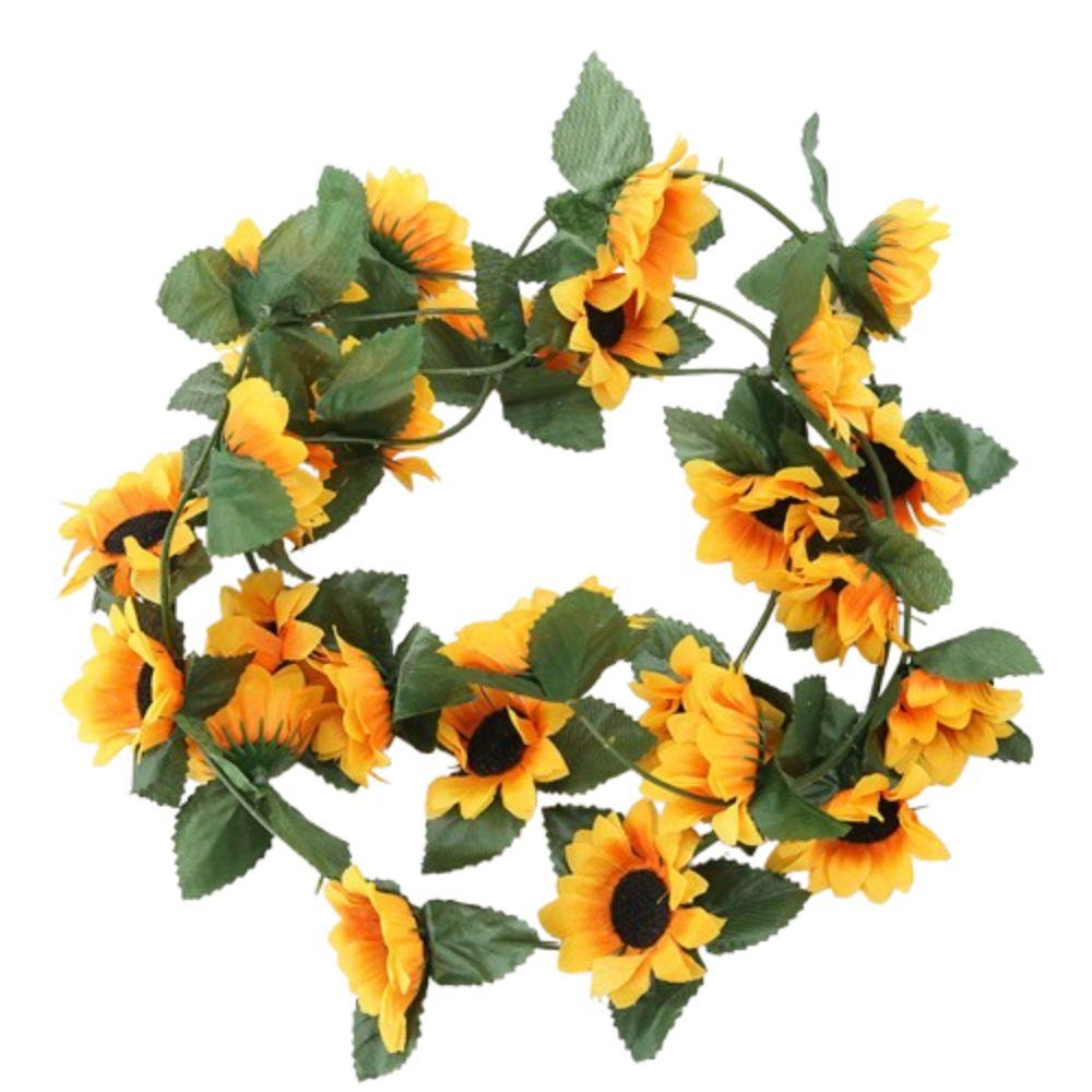 26 Heads Fake Sunflower Vine Floral Art Simulated Flower  Christmas