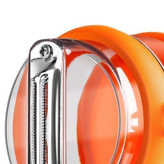 Stainless Steel Vegetable Peeler with Catcher Box Double-Sided Efficient Peeling Machine Multi-function Peelers for Home Kitchen Cooking