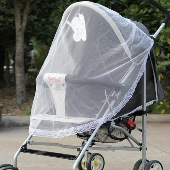

Увеличенная шифрующая детская коляска с полной защитой от комаров