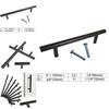Elegant Black Cabinet Drawer Pull Stainless Steel T Bar For Modern Kitchen Hardware