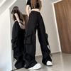 Women's High Waist Paratrooper Cargo Pants, Spring/Autumn 2025 - Loose Wide Leg Windbreaker for Hiking.