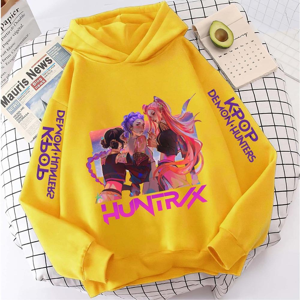 K-pop Devil Hunter Hoodie Girls' Long Sleeve Jacket Saja Children's Printed Hoodie Fashion Hoodie Children's Top