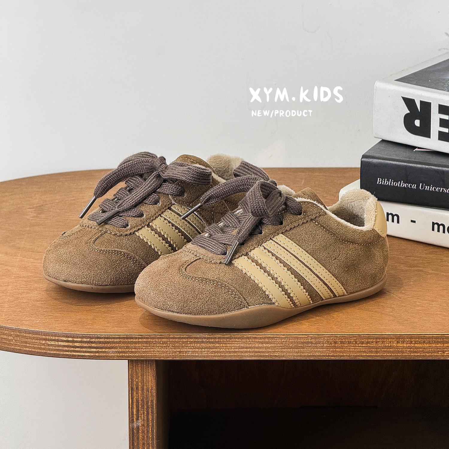 

2025 зима новые детские два хлопка повседневная обувь модная универсальная леопардовый принт бархат мужская и женская обувь для моральной подготовки 26-30 yards 5 pairs of minimum approval хаки