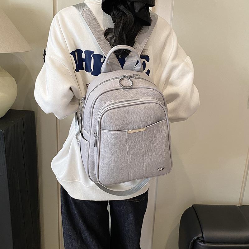 Simple and Versatile Messenger Bag Women's New High-end Fashion Student Backpack Commuter Travel Backpack