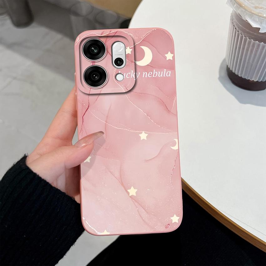 For Oppo Reno14 Pro 14F A5 A5X K13 Phone Cases Table Cartoon Cat Pattern Phone Case Camera Protection Shockproof Silicone Covers For Oppo Bumper Shell