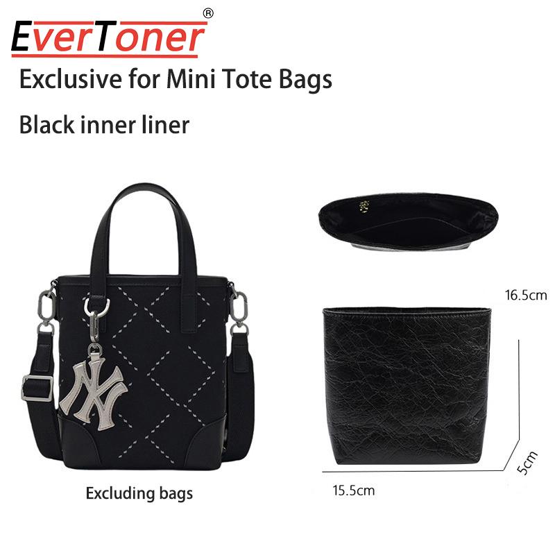 

EverToner Dupont Paper Purse Organizer Insert Fits For M-B Tote Bag Inside Storage Bag Insert Inner Makeup Bag чёрный