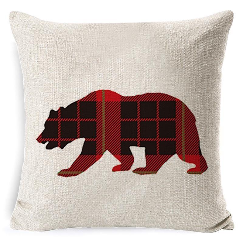 Cushion Cover Christmas Car Red Pillow Cover Bed Cushion Pillow Linen