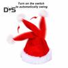 Electric Swinging Santa Hat Adults Kids Plush Red And White Swinging Christmas Hat Battery-operated Singing Santa Hat for Xmas New Year Party