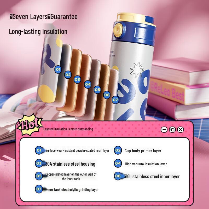 RELEA Portable Direct Drink Insulated Cup