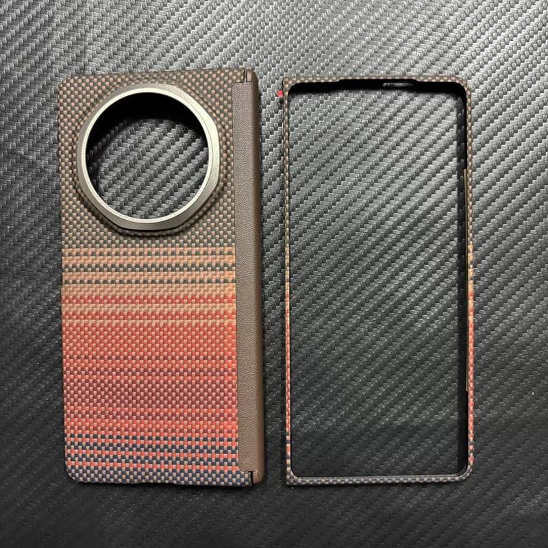 Custodia magnetica per telefono Honor Magic V6 in fibra aramidica Kevlar