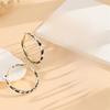 Exaggerated Leopard Print Artificial Leather Earrings, Featuring An Individualistic Ear Design and A Trendy, Niche Style.
