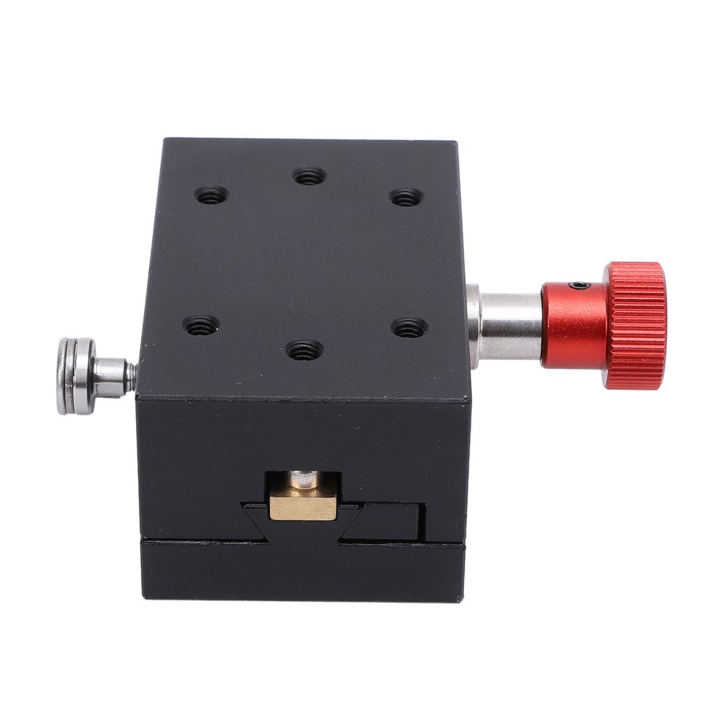 X Axes Displacement Platform 40mm Stroke Gears Manual Dovetail Groove Sliding Platform