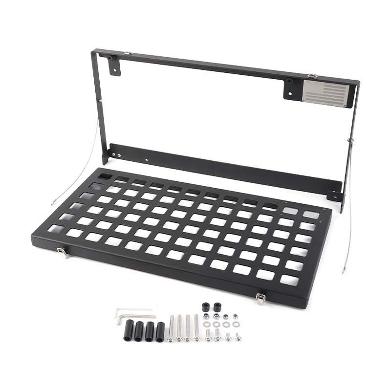 

Металлическая стойка для хранения багажа багажника, складная полка для Jeep Wrangler JL 2018 Up, автомобильные аксессуары чёрный