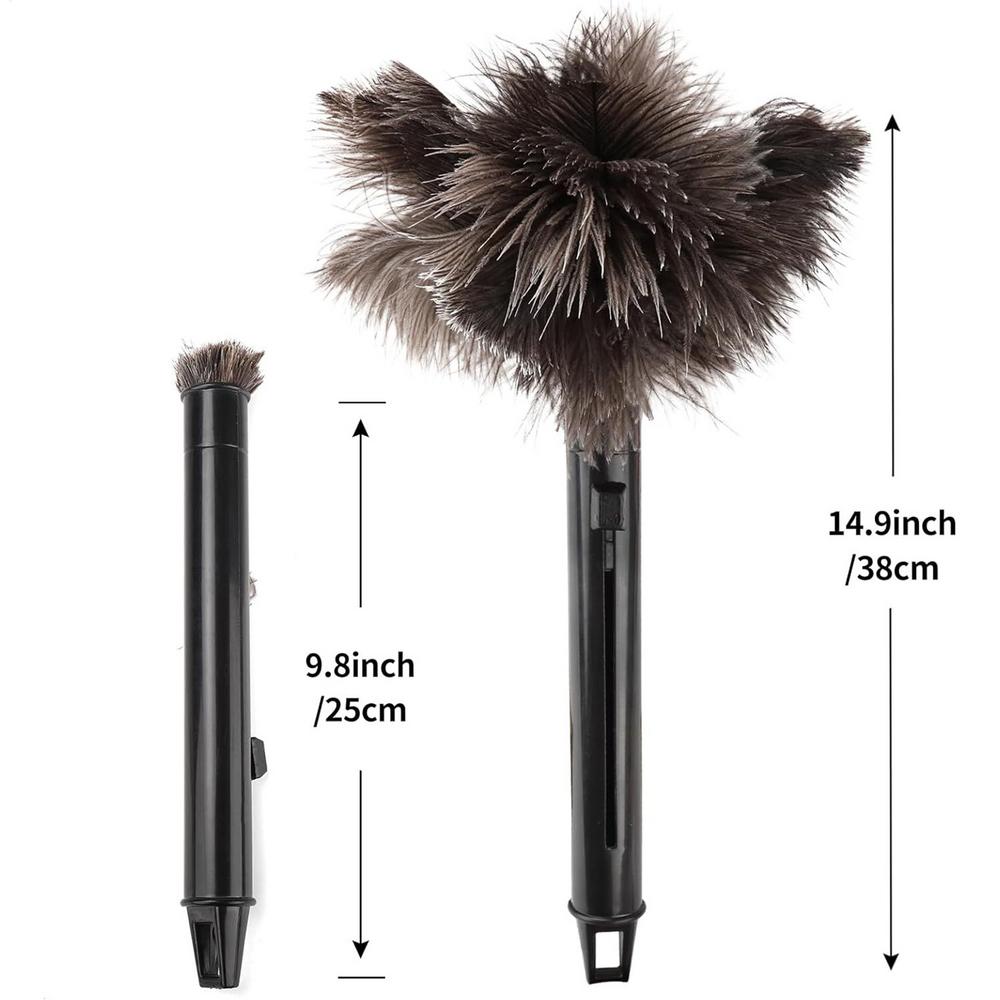 

1pcs Extendable Ostrich Feathers Duster With Long Handle Brush Household Furnitur Dust Cleaning Tools