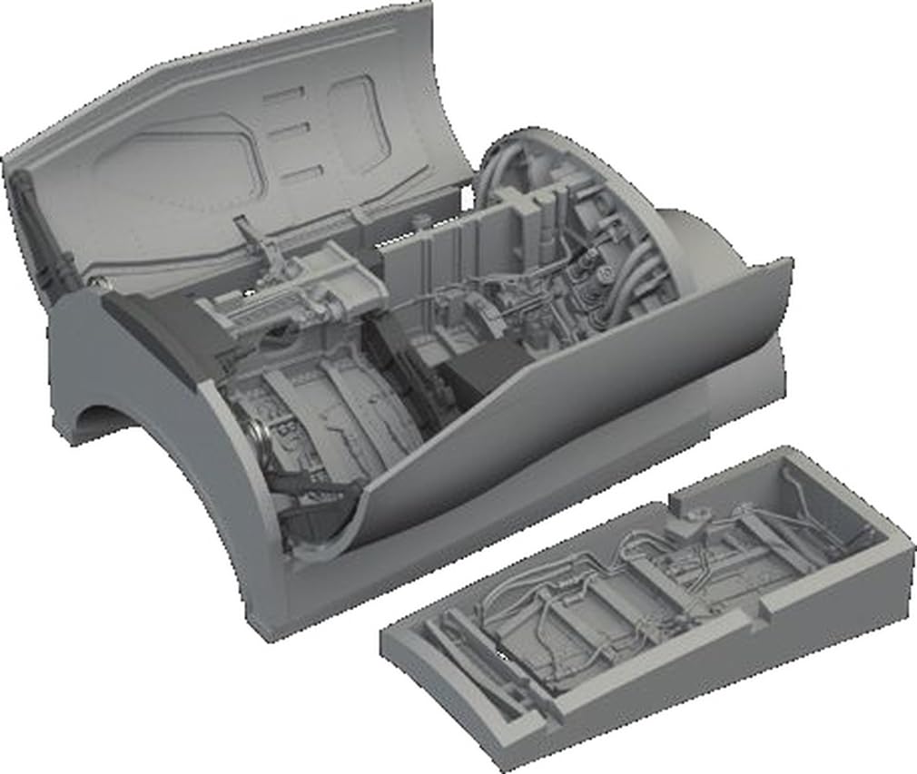 

Eduard 1/48 Brassin F-16C Late Model Landing Gear Hangar (for Kinetic) Plastic Model Parts EDU648984
