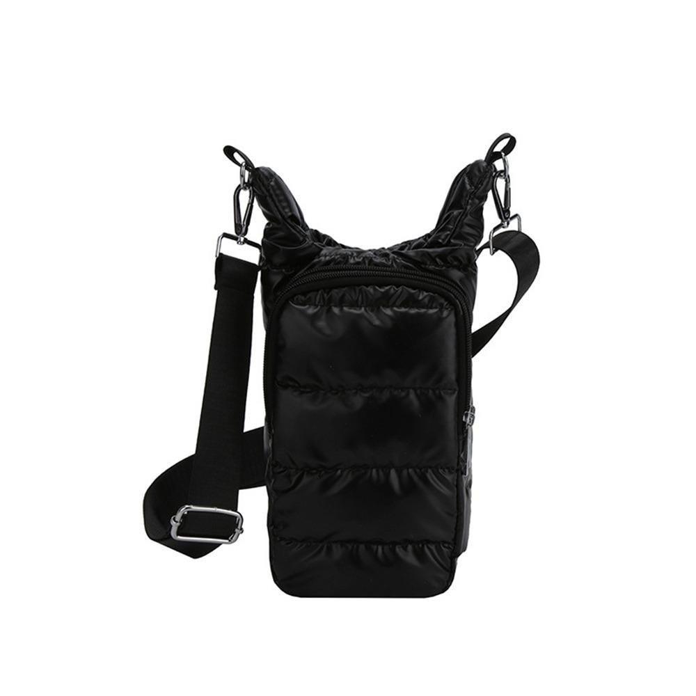 Winter Portable Water Bottle Bag Adjustable Shoulder Strap Waterproof Cup Insulated Protective Cover Shoulder Bag Durable