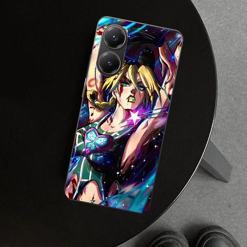 JoJo's Bizarre Adventure Jolyne Cujoh Phone Case Cover for Xiaomi Poco X6 X5 X7 Pro F7 Ultra Redmi 15C 15 13C 13 12C 12 10C 10 1