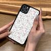 Small Reddish Pink Flowers Phone Case Silicone PC+TPU For For IPhone 11 12 13 14 15 16 Plus Pro Max Cover