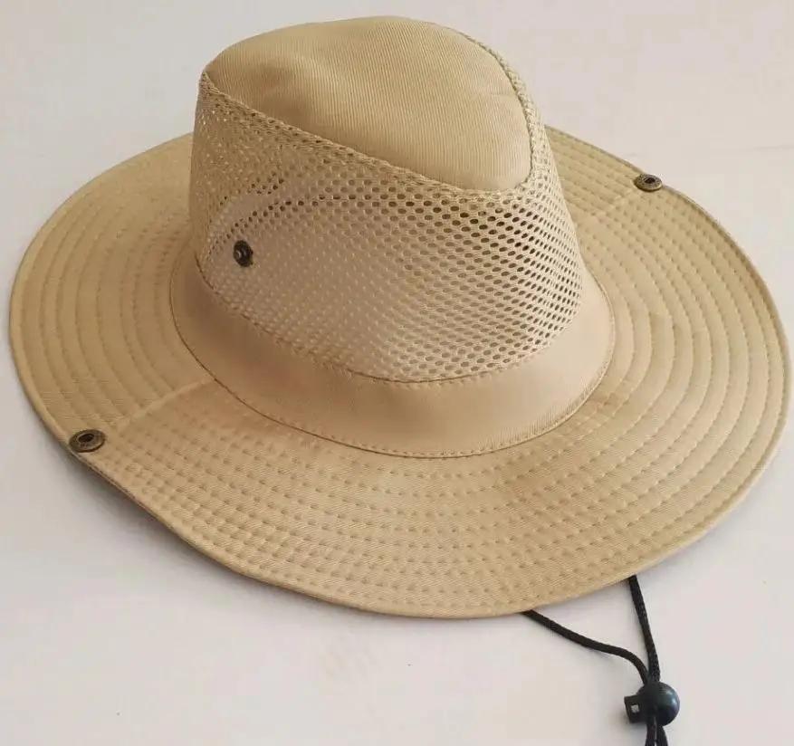 

Hot Men Outdoor Sun Hat Knight Cap Wide Straw Beach Summer Autumn Tourism Hiking Sunhat Fisherman s Monochrome Matte Accessories хаки