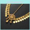 Elegant Simulation Crystal Decoration Gold Women Headwear With Tassel Design For Bridal Hair Styling