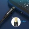 Aux 3.5mm Jack Audio Cable Audio Line Headphone Adapter Cable  For Headphones/Phone/Speaker/Tablet