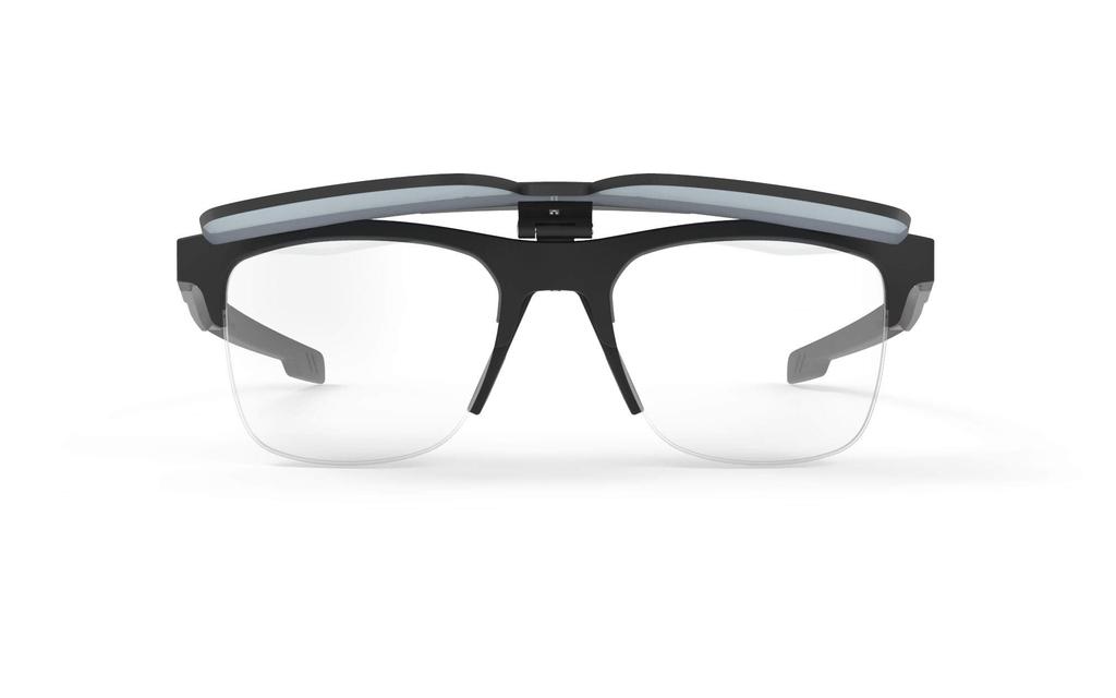 RUDY PROJECT Sports Sunglasses INKAS Flip-Up Half-Rim Black Matte Laser Black Shape A SP680906-0A00