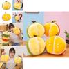 Super Soft Plush Fruit Doll Durian Orange Toy With Pp Cotton Stuffing