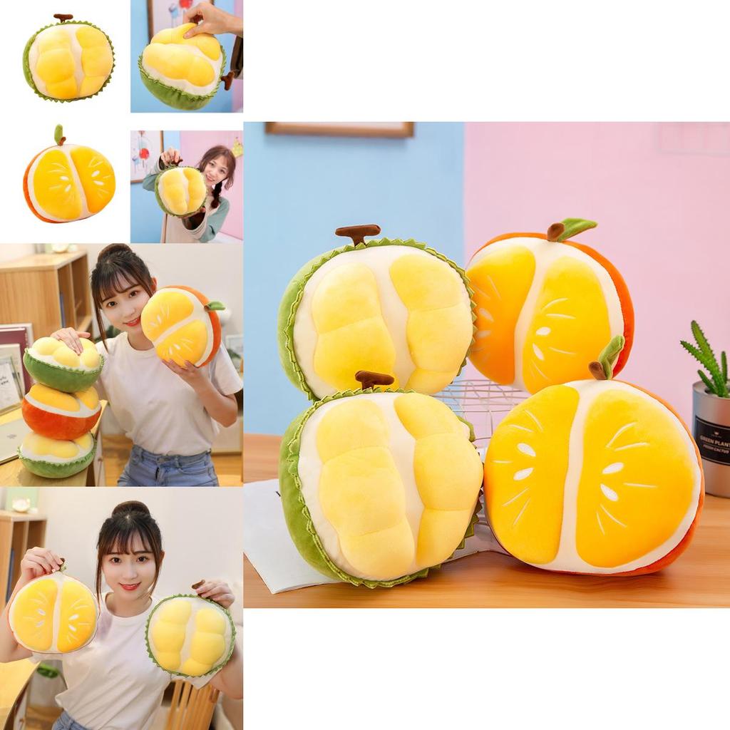 Super Soft Plush Fruit Doll Durian Orange Toy With Pp Cotton Stuffing