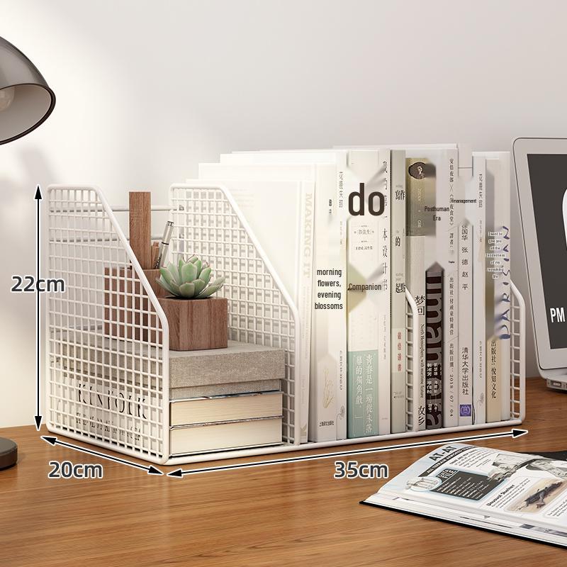 Desktop File Organizer: Multilayer Large Capacity Storage Rack for Office Supplies