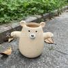 New Product Fun Bear Flower Pot Garden Home Creative Decoration Flower Pot Statue Ornament