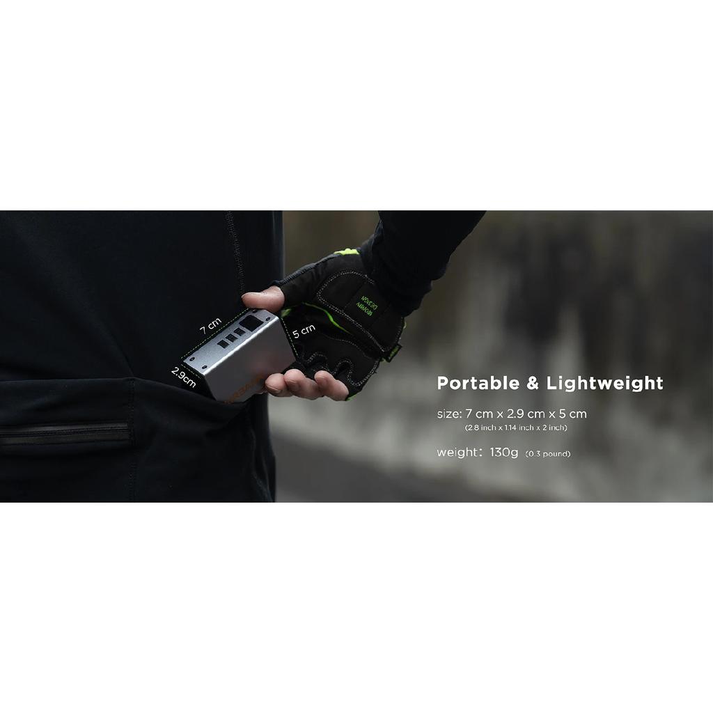 AIRBANK POCKET 2 PRO Electric Mini Bike Pump 420mAh Battery 120PSI Smart Bicycle Tier Inflator Aluminum Alloy Shell with Screen