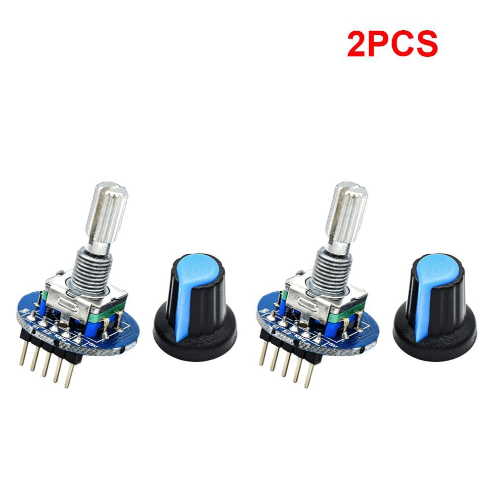 Rotary Encoder Round Knob Module 5V Digital Potentiometer Rotary Knob Cap High Precision for Car Audio Electronic Device